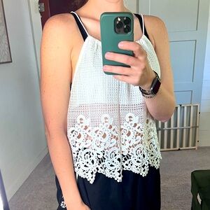 Acemi Lace Crop Top - Size L